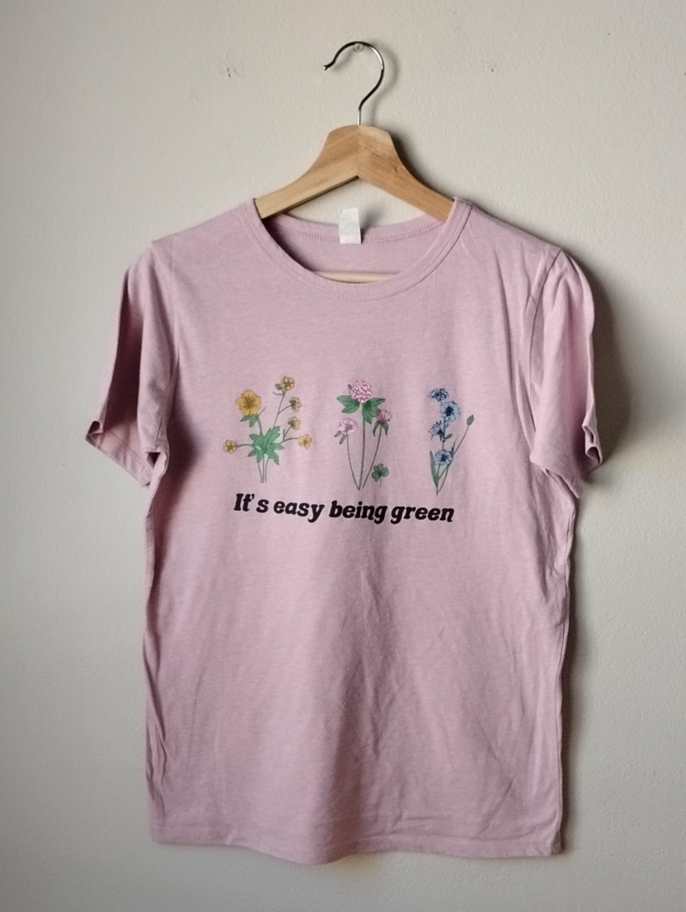 Graphic Lavender Floral Short Sleeve T-Shirt